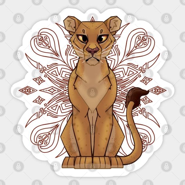 Lioness Sticker by ZTheCrazed